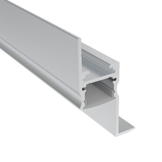 Recessed LED Aluminum Channel With Flange For 12mm LED Light Strips