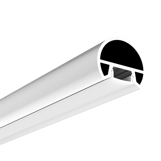 Profile Aluminium LED Angle 45°, 8 x 1M/3.3ft V-Shape avec Couvercle Blanc